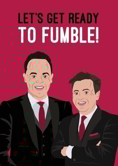 Ant & Dec, Let's get ready to fumble! created by Quitting Hollywood
