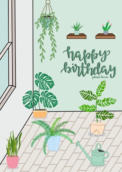 Plant Lover Birthday Card created by Holly Louise Designs 
