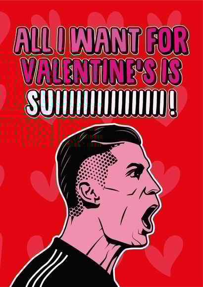 Cristiano Ronaldo Valentines Card created by @linesbehind