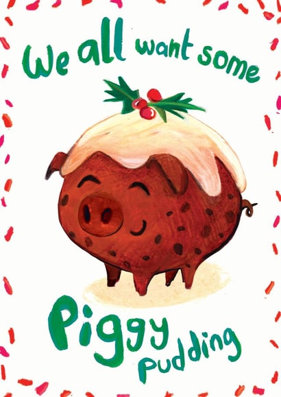 Piggy Pudding created by Tiffany Vanstone Illustration