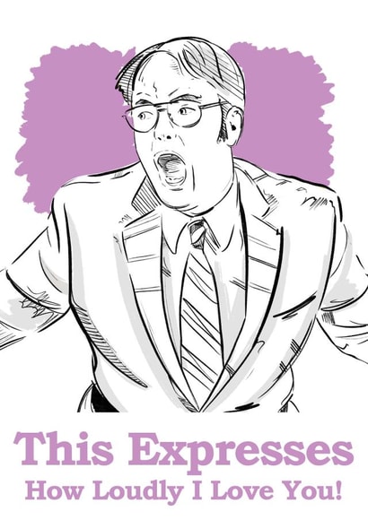 The Office Dwight Valentines Card created by Benjamin Wild