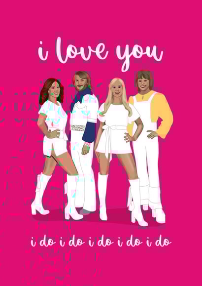 ABBA I Love You Valentine's Card created by Sassy Sarah