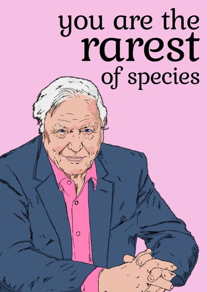 Attenborough Valentines Day Card created by NotNiceThings