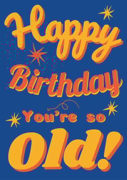 Stating the obvious Birthday card created by Loula Rose