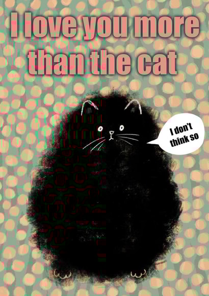 Cat Valentine’s Day Card created by Pascale Dilger