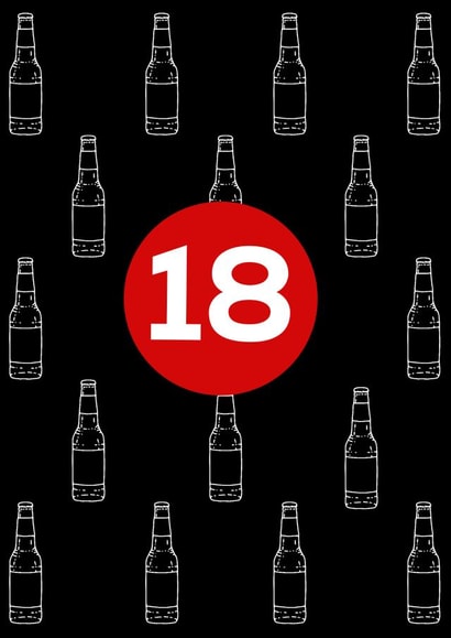 18 Beers created by Party Piece Designs