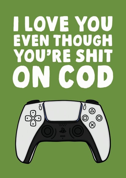Funny Call of duty card for boyfriend created by Studio Doodles