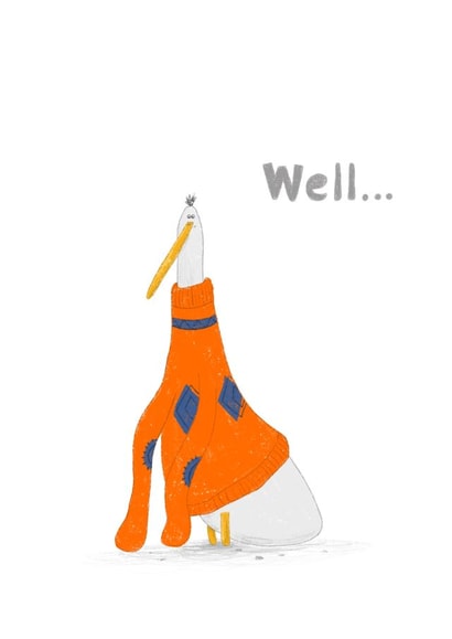 Goose card created by Diana Malinovskaya