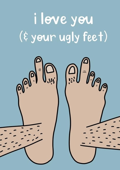 Ugly feet created by Belly Flops
