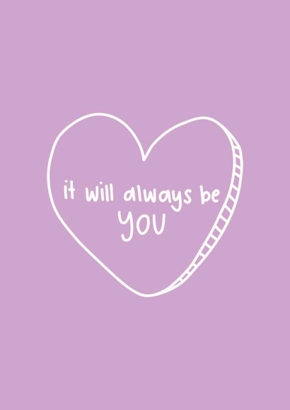 Anniversary It Will Always Be You Cute Partner Card created by Doodled By Anya