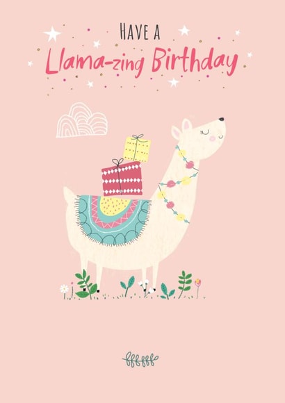 Llama-zing Birthday created by cory reid