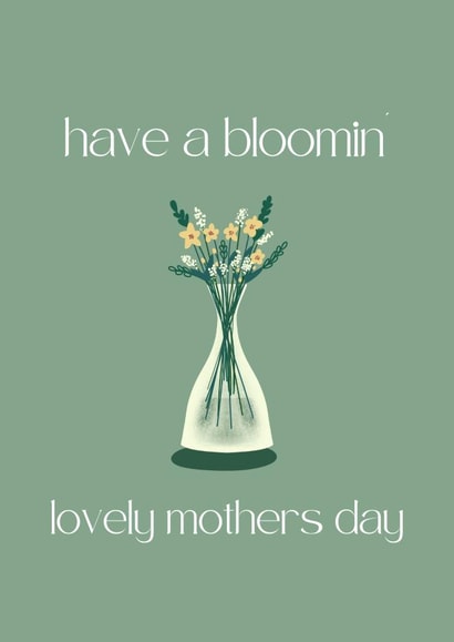 Mothers day illustration / floral mothers day card created by Paper Party Cards