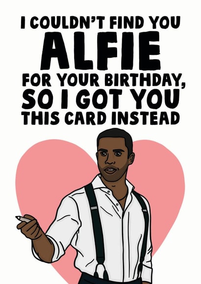 Alfie Emily in paris birthday card created by Studio Doodles