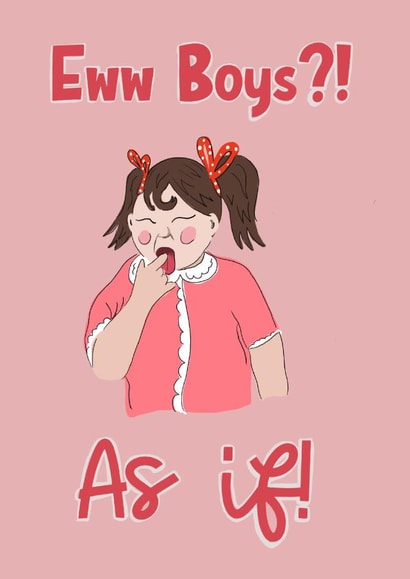 Valentine’s friendship card. created by Lily the Print