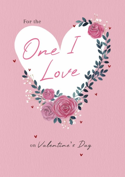 One I love hearts and roses created by Sarah Hustwaite Illustration