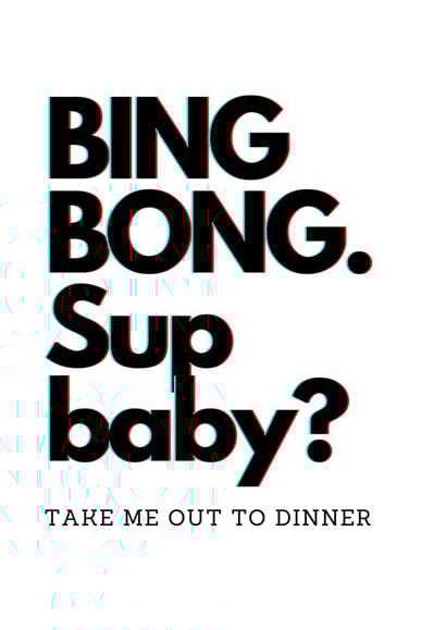 TikTok meme ‘Bing Bong’ Valentine’s Day card  created by Ain't It Fun