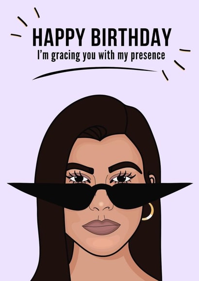 Kourtney Kardashian Birthday Card created by girlinmind