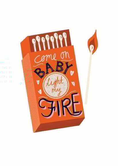 Light My Fire Valentine's Day Card created by Sweetlove Press