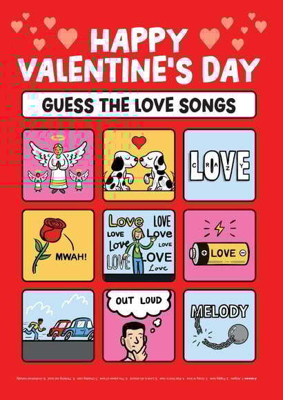 Happy Valentine's Day! Guess the love songs created by Daniel Benney