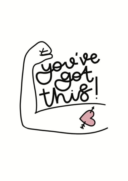 You've Got This Pick Me Up Card created by Madeline Star Design