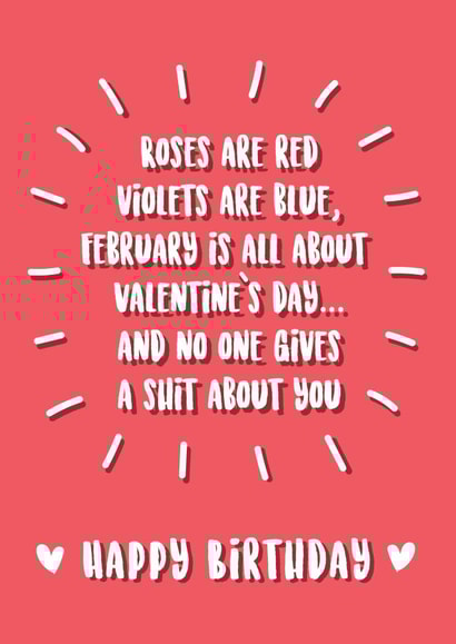 February Birthday Card created by @Laura Lonsdale Designs