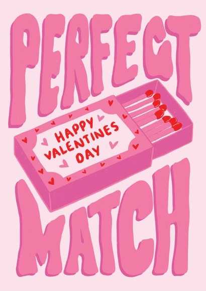 Perfect Match Valentines Day Card created by Studio Sage UK