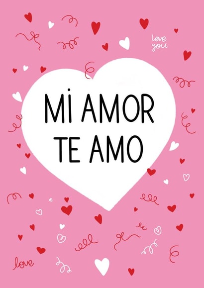 Spanish Love Card created by Paper Wishes Co