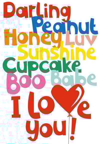 Valentine's card, what's your nickname?  created by Poppekins