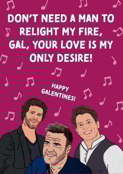 Don't Need a Man Take That Inspired Galentines Card created by Cards from Designers