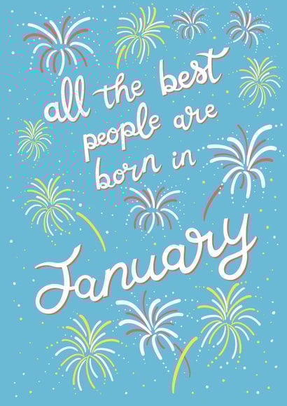 January Birthday created by Emma Blue