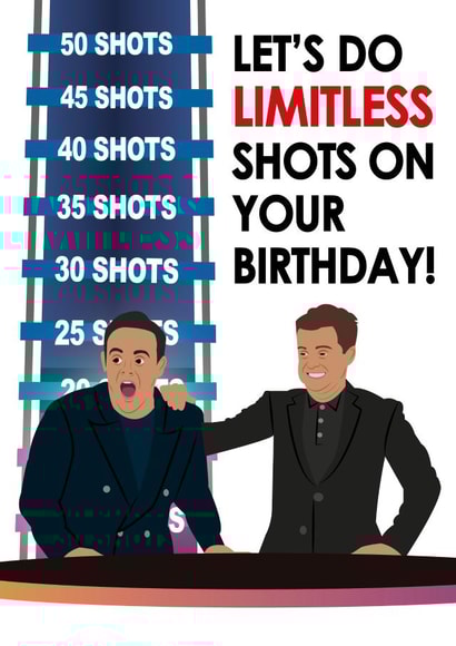 Limitless shots with Ant and Dec created by R&M Designs