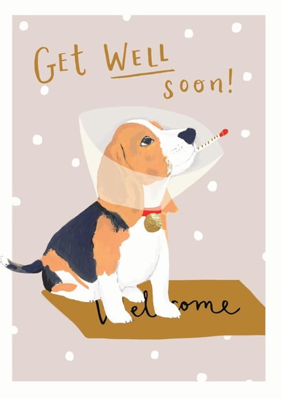 Get Well Soon Cute Puppy Card created by Louise Tiler