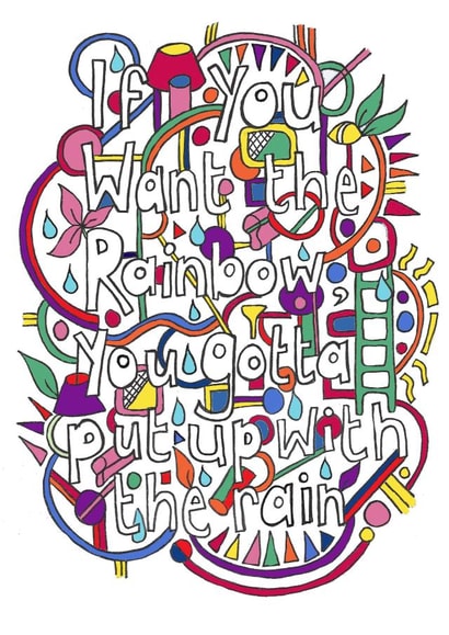 Rainbows created by Kez Allen