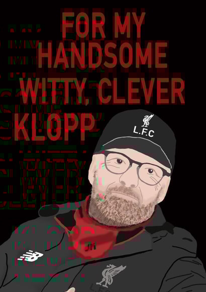 Valentine's Day Jurgen Klopp created by Hey Karma