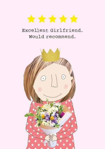 Five Star Girlfriend card created by Rosie Made A Thing