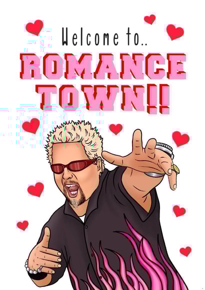Guy fieri Valentine’s Day card created by Swish & Scribble