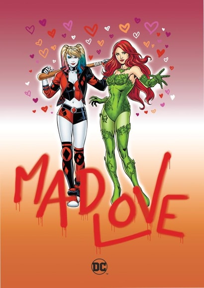 Harley Quinn and Poison Ivy Valentine's Card 1000 created by Cardology