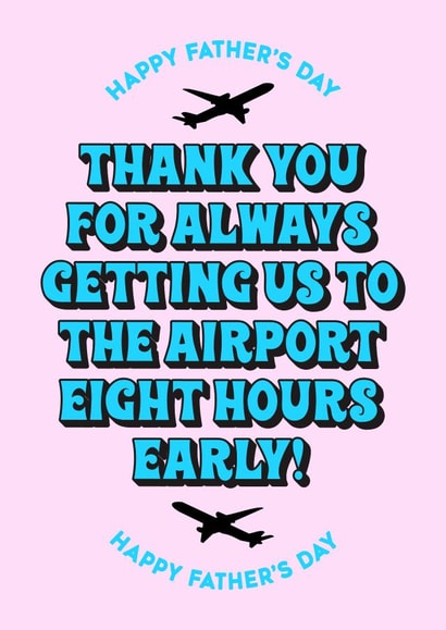 Airport Dad meme Father's Day card created by Hey Huns It's Nicole