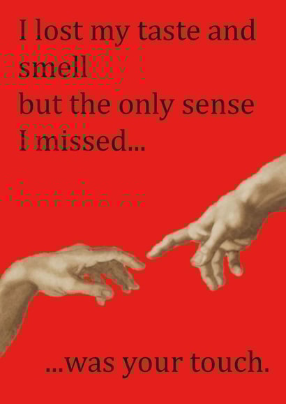 I miss you card created by LDN Prints