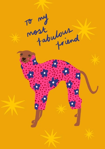 To my most fabulous friend Galentines card created by Emmy Lupin Studio 