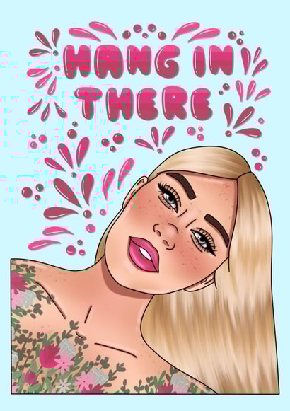 Hang in there friend encouragement good luck created by Jessica Rigsbee: My Depiction Addiction