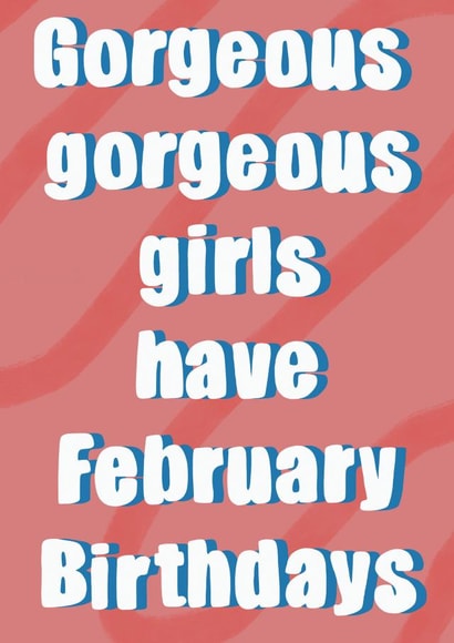 Gorgeous gorgeous girls have February Birthdays created by Natalie Baxter