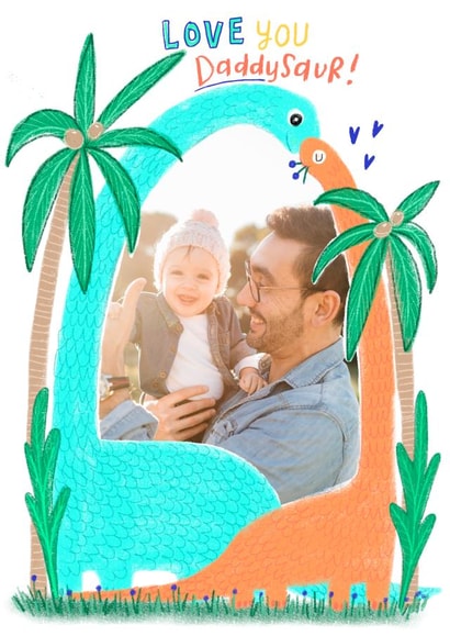 Love you daddysaur Father's Day card created by Emma Valenghi