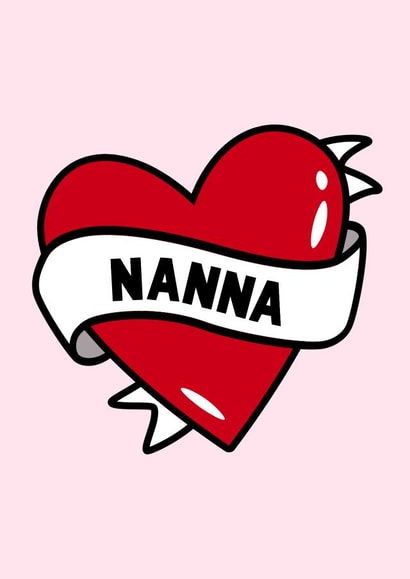 Nanna Mothers day Birthday Card created by Fighty Pants