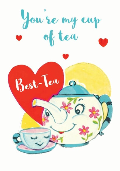 Cute Best friend valentine's day card created by Bombus