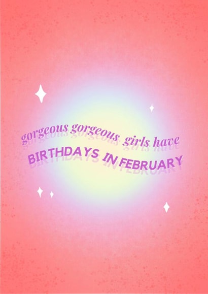 TikTok meme February birthday Aquarius card created by Ain't It Fun