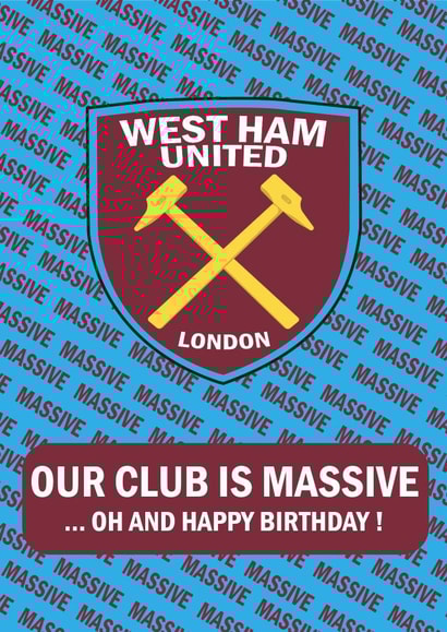 West Ham Are Massive created by LDN Prints