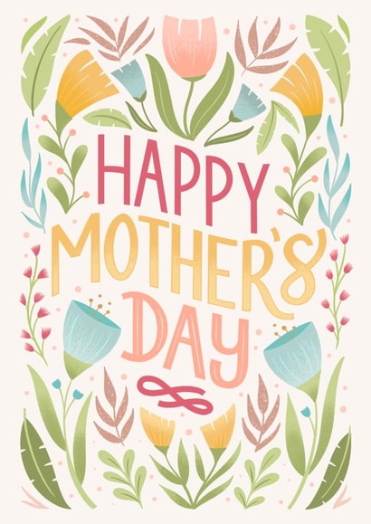 Pretty Mothers Day Card - Flowers - Happy Mother's Day created by by Rachel Manzano