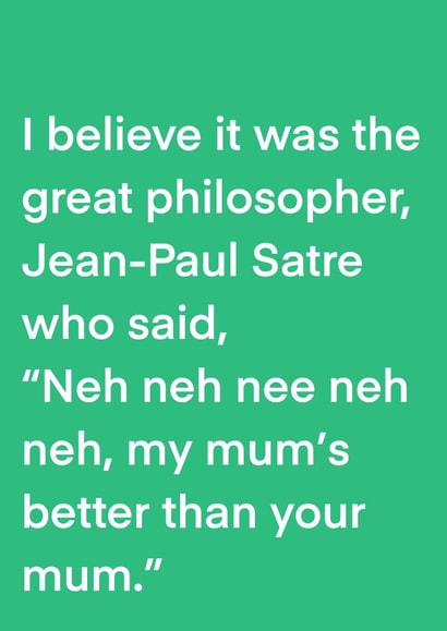 Philosophy Mother’s Day card created by Rosie Johnson Illustrates