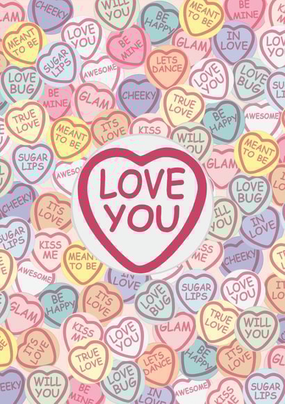 Love You Love Hearts Card created by Bec Broomhall